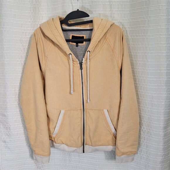 Hurley Canvas Jacket Pale Peach Hooded Women’s Size S - Picture 10 of 10